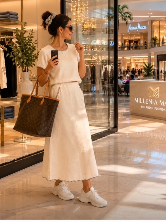 Rachel Zoe Dresses & Skirts - Rachel Zoe Cream Maxi Skirt and Top Set